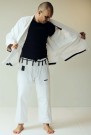 TNB Jiu Jitsu Kimono Basic 350 Lite - Kun Jakke - Hvit thumbnail